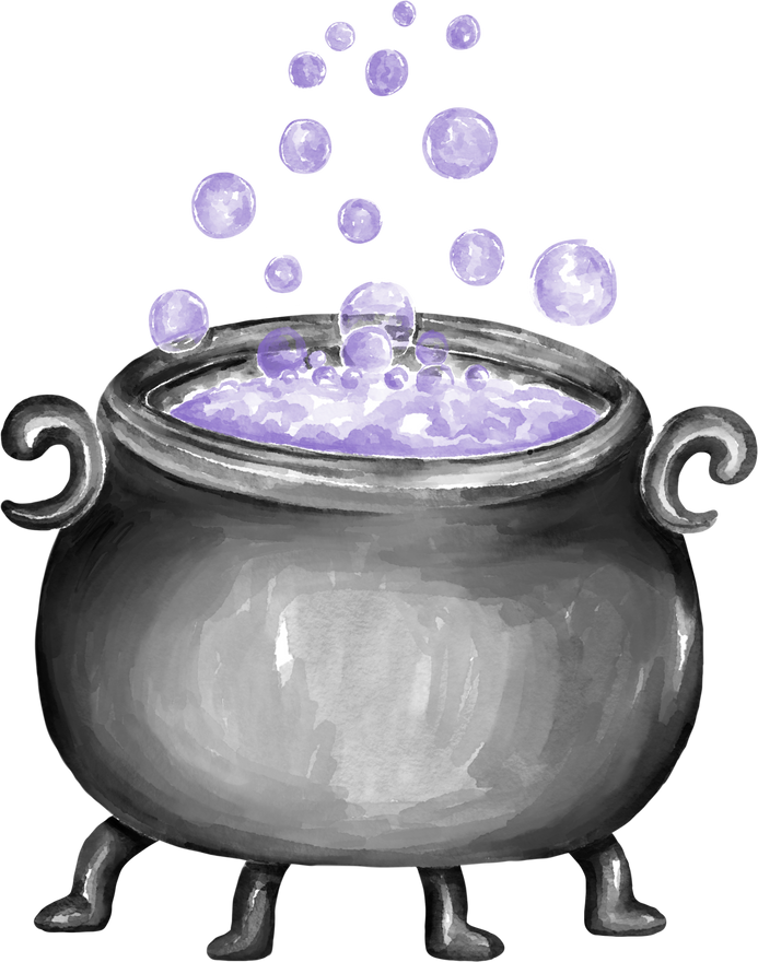 Cauldron watercolor